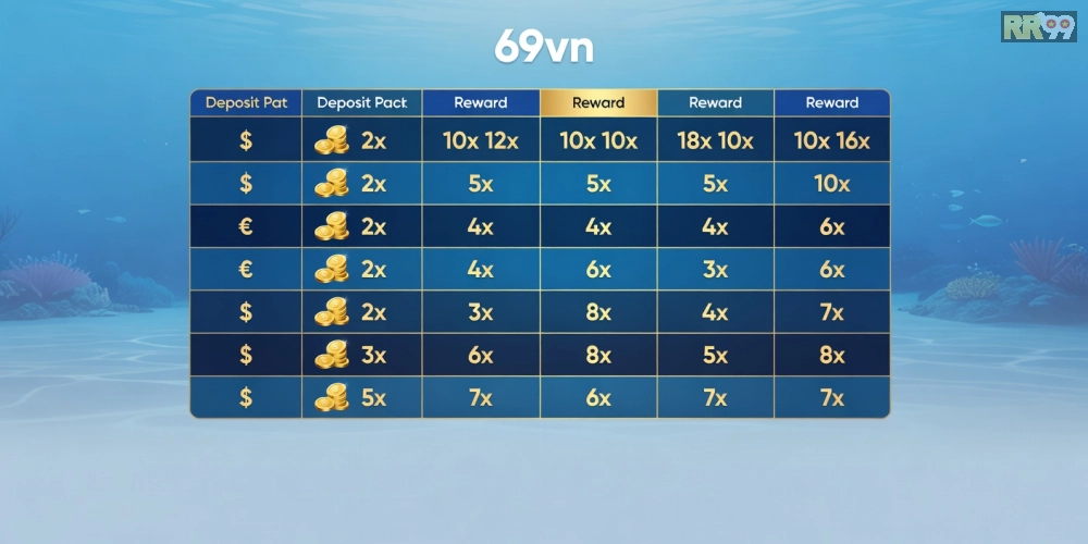 Bảng giá chi tiết các gói nạp rút bắn cá online 69vn năm 2025